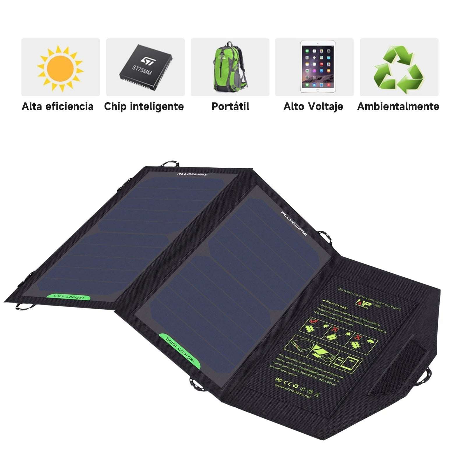 ALLPOWERS Cargador solar 5V 10W - Image 7