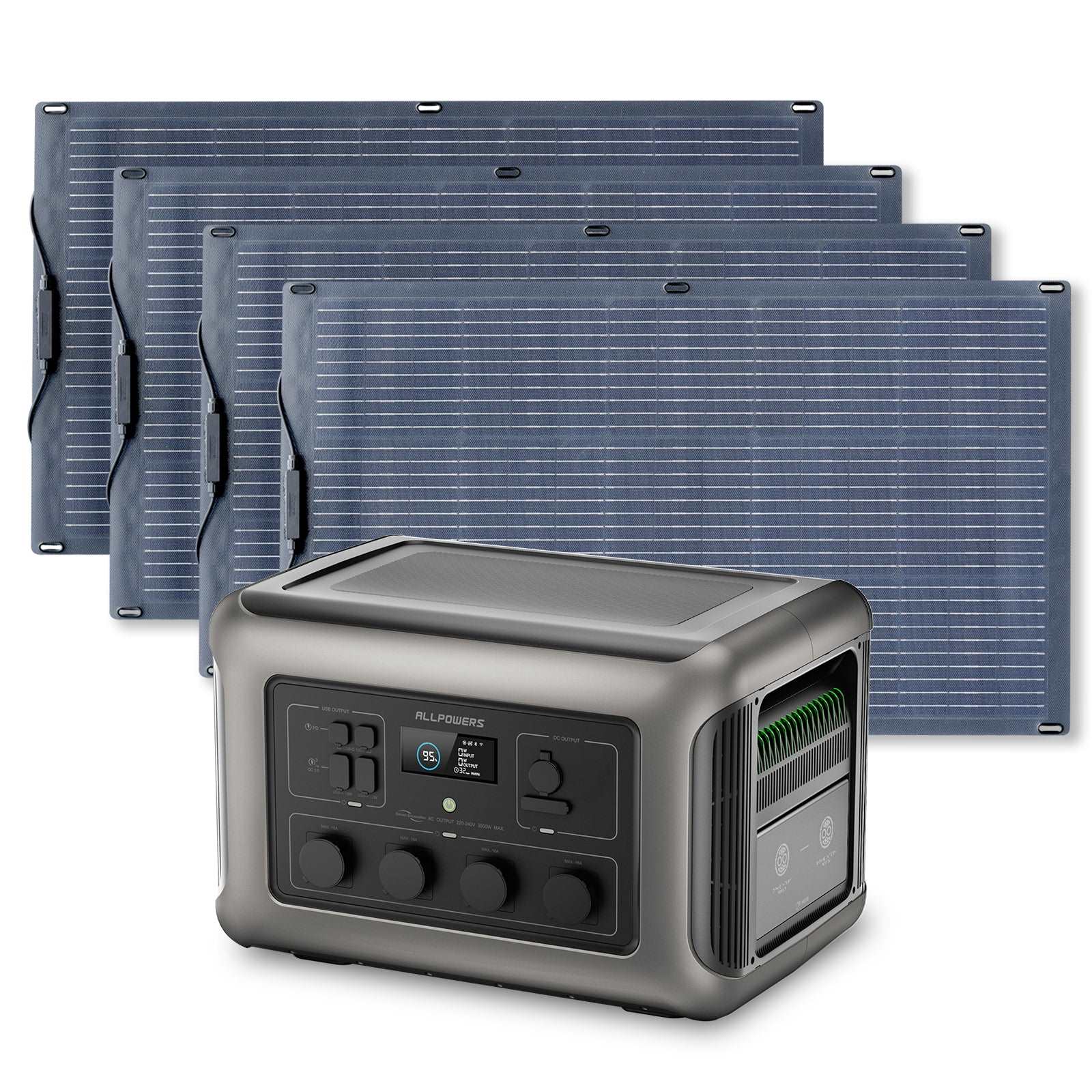 ALLPOWERS Generador Solar 3500W ( R3500 + SF100 Panel Solar Flexible 100W) - Image 12