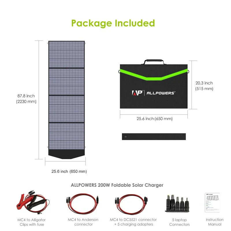 ALLPOWERS Generador Solar 4000W ( R4000\R4000 V2 + SP033 Panel Solar 200W) - Image 6