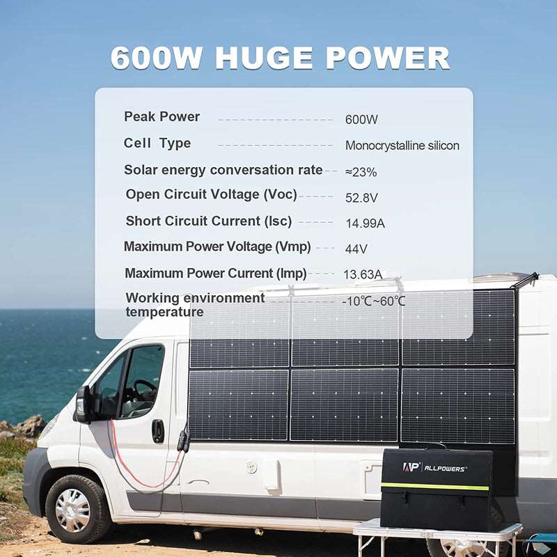 ALLPOWERS Generador Solar 4000W (R4000\R4000 V2 + SP039 Panel Solar 600W) - Image 5