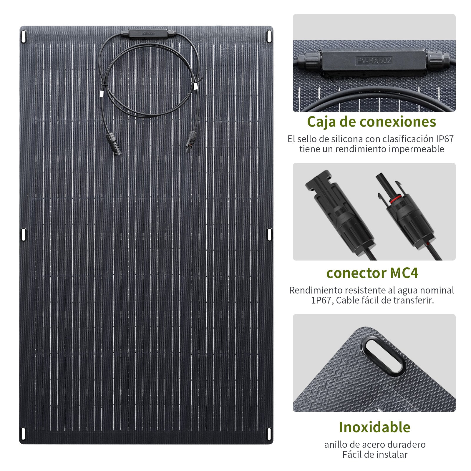 ALLPOWERS SF100 Placa Solar Flexible 100W - Image 8